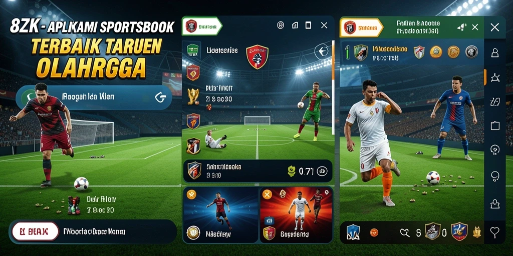 Screenshot utama 8ZK yang menampilkan antarmuka sportsbook yang menarik.