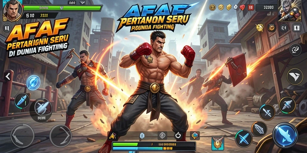 Tangkapan layar AFAF menampilkan aksi pertarungan mendebarkan antara karakter yang kuat.