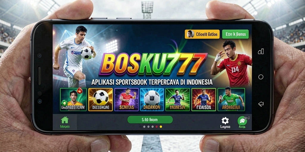 Tampilan utama BOSKU777 dengan berbagai pilihan taruhan olahraga.