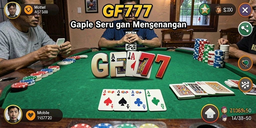 Tampilan gameplay seru dalam permainan Gaple GF777.