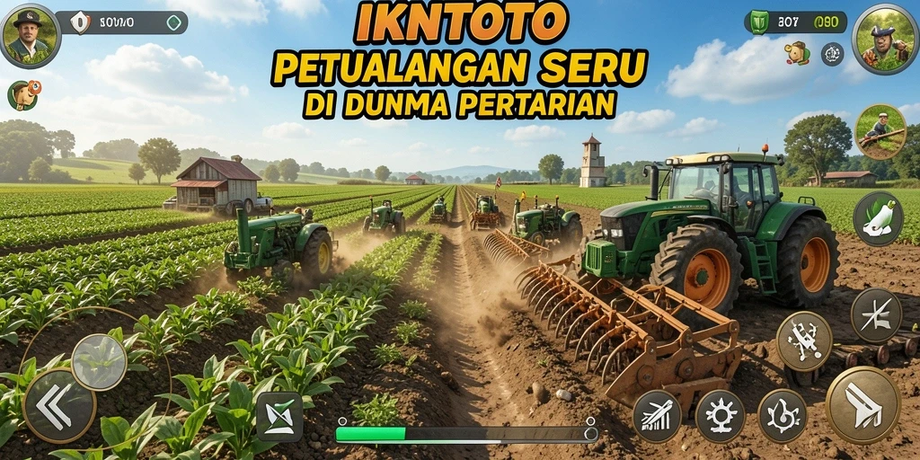 Tampilan gameplay IKNTOTO yang menawan, menggambarkan suasana pertanian yang indah.