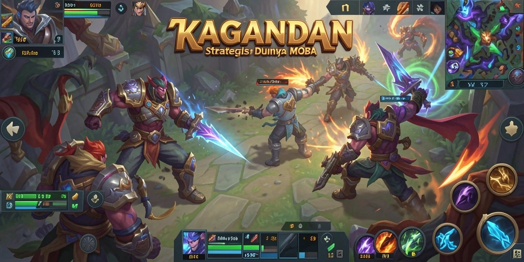 Tangkapan layar KAGANDAN dengan aksi seru dalam gameplay MOBA.
