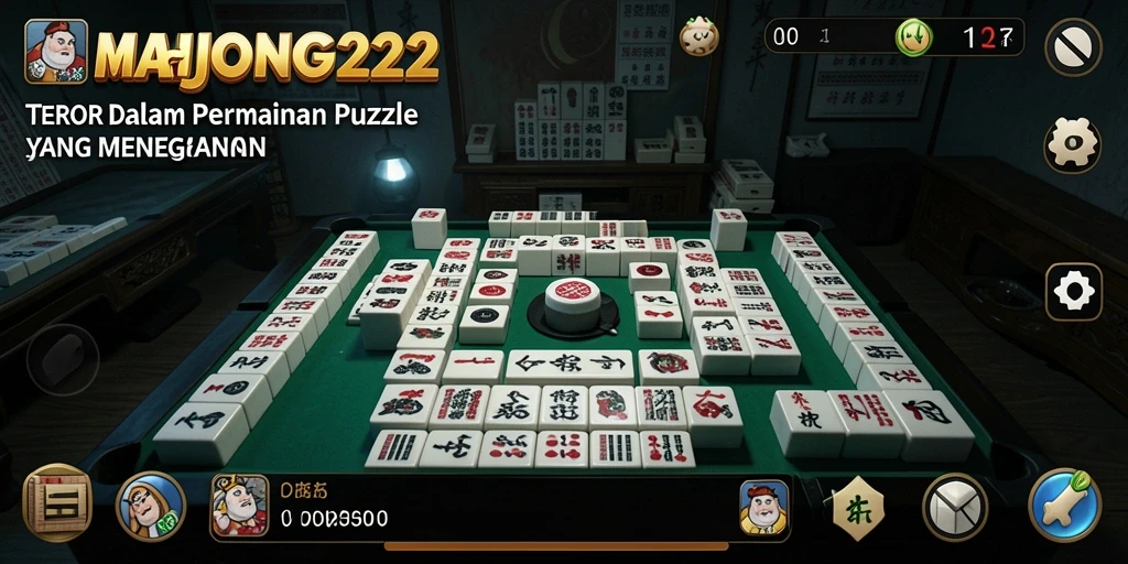 Tampilan menegangkan dari gameplay MAHJONG222 yang mencekam.