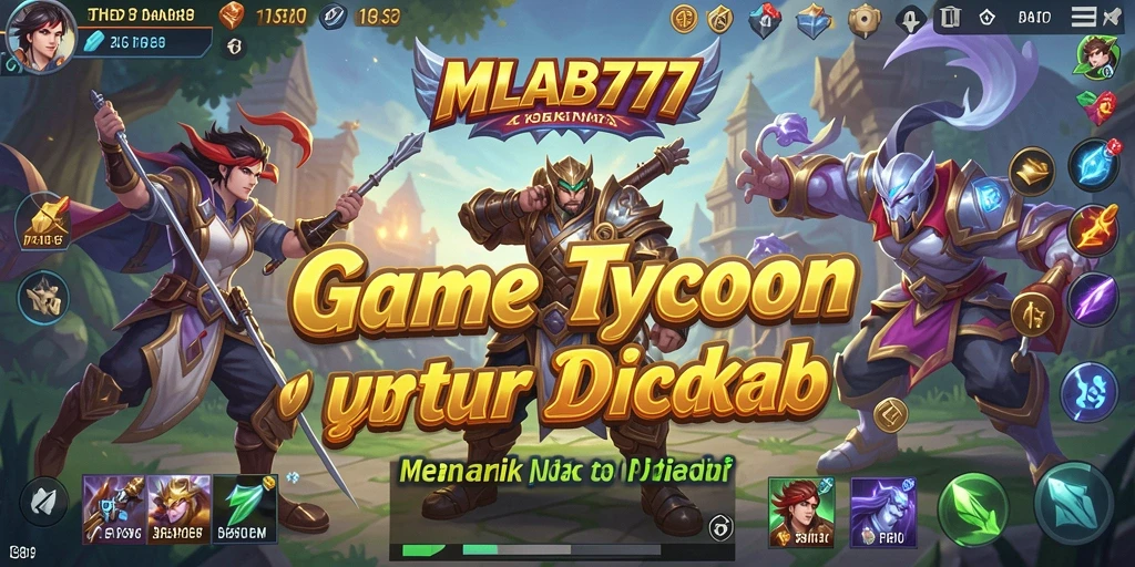 Screenshot gameplay MLBB777 menampilkan aksi seru dalam membangun bisnis Tycoon.