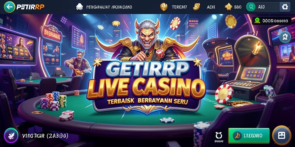 Screenshot gameplay menarik dari aplikasi PETIRRP Live Casino.