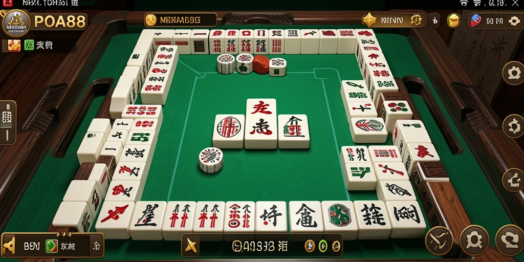 Screenshot menunjukkan tampilan gameplay Mahjong yang menarik dan interaktif.