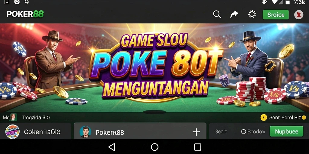 Tampilan gameplay seru di POKER88 dengan fitur slot menawan.