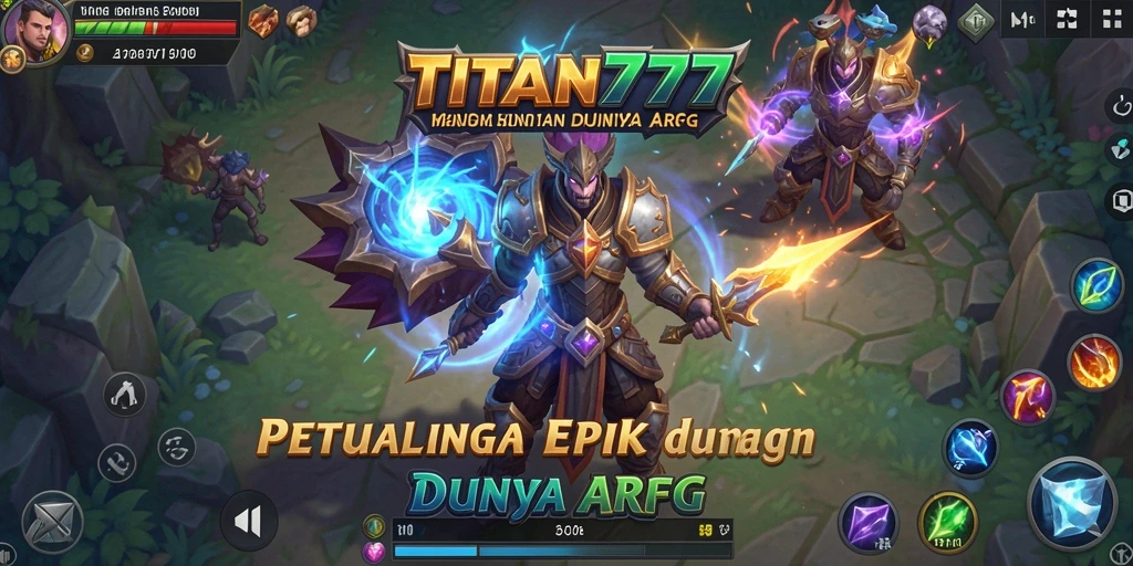 Screenshot gameplay TITAN777 menampilkan aksi seru dalam dunia ARPG.