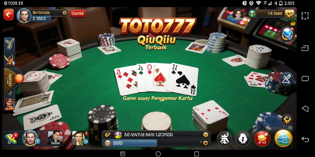 Screenshot gameplay TOTO777 menunjukkan aksi seru bermain QiuQiu.