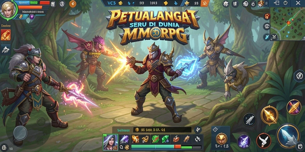 Tampilan gameplay menarik dari VC5 dengan petualangan MMORPG.
