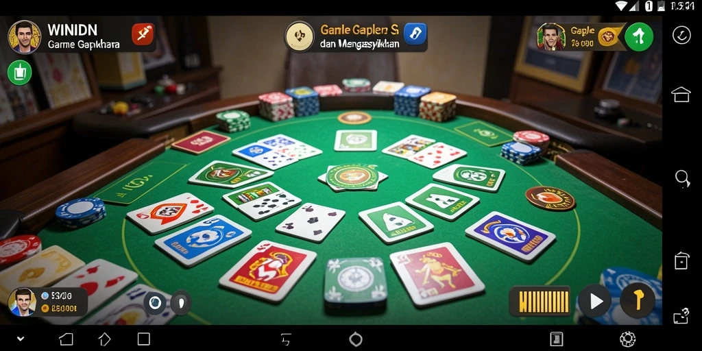 Screenshot gameplay <strong>WINIDN</strong> menunjukkan keseruan bermain Gaple.